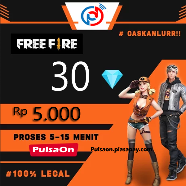 Produk Admin 1 FREE FIRE ALTERNATIF - 5k 30 Diamond Free Fire