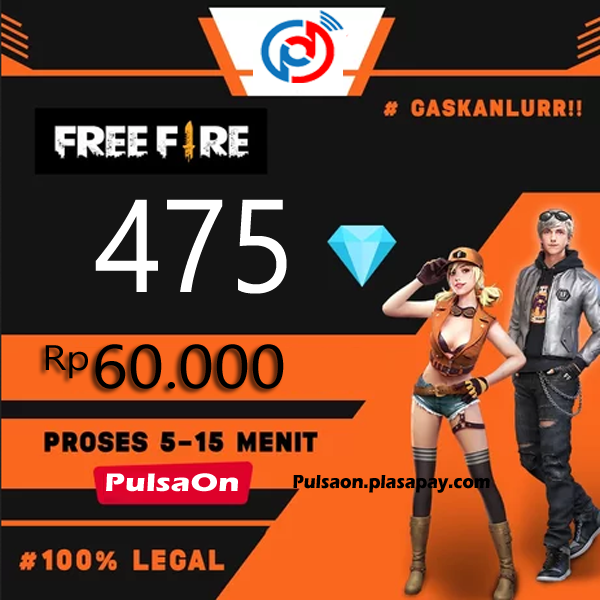 Produk Admin 1 FREE FIRE ALTERNATIF - 60k 475 Diamond Free Fire