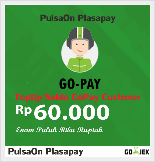 Produk Admin 1 TOPUP GOJEK ( GOPAY ) - CUSTEMER - GOPAY Customer 60.000