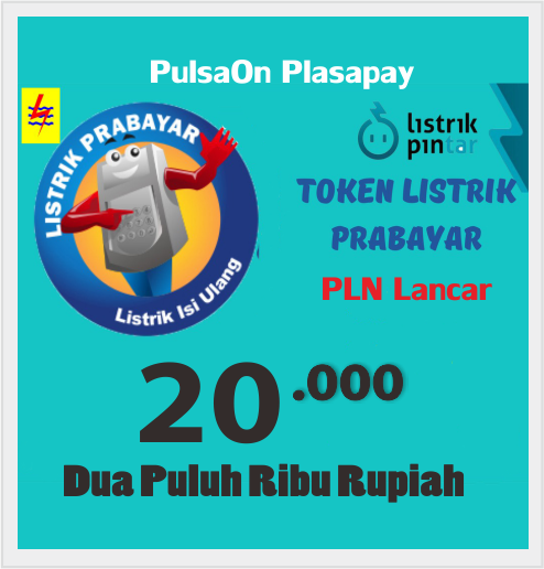 Produk Admin 2 Pulsa PLN Lancar - TOKEN 20.000